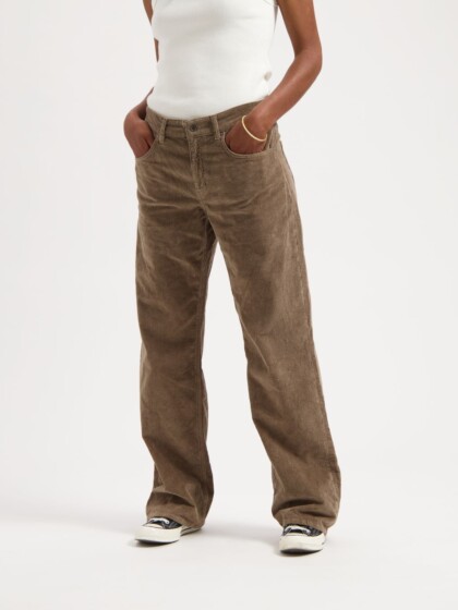 Hose Lena Loose Cord taupe von Kuyichi