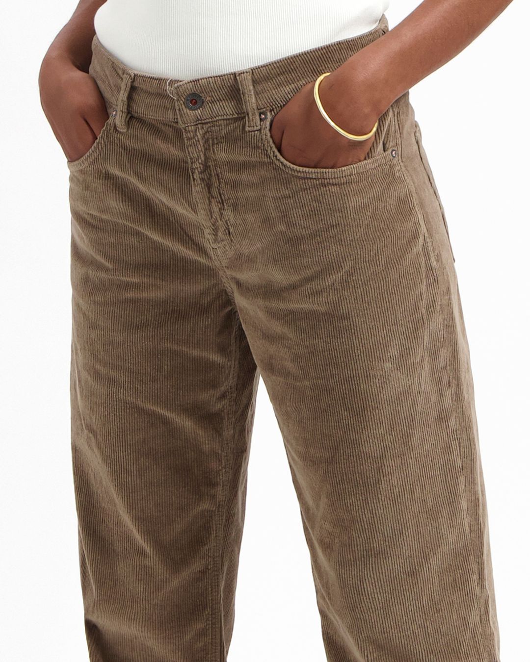 Hose Lena Loose Cord taupe von Kuyichi Hose Lena Loose Cord taupe von Kuyichi