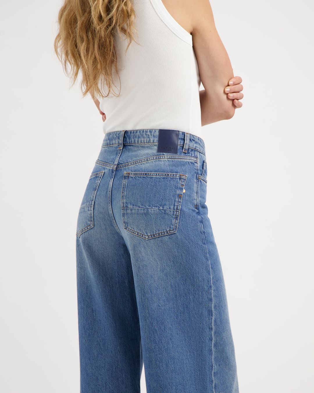 Jeans Francis Super Wide rosebowl blue von Kuyichi