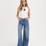 Jeans Francis Super Wide rosebowl blue von Kuyichi