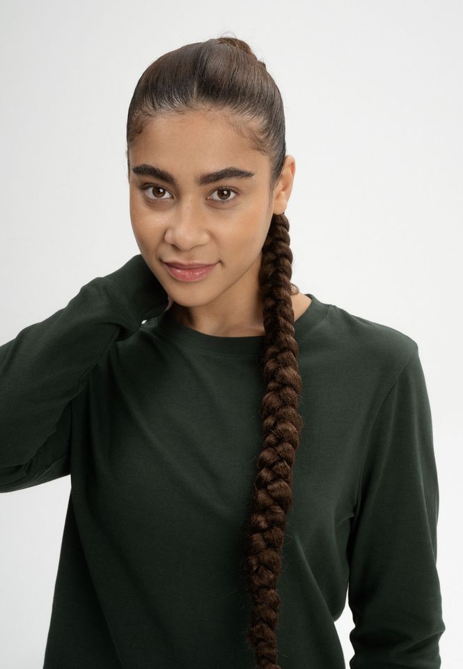 Longsleeve Aastha dunkelgrün von MELAWEAR