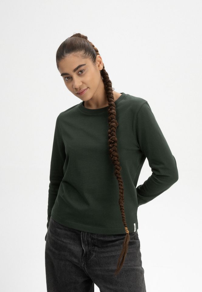 Longsleeve Aastha dunkelgrün von MELAWEAR