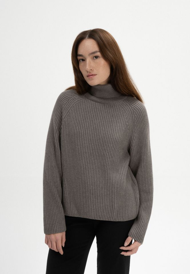 Rollkragenpullover Chirha bear melange von MELAWEAR