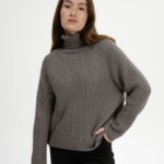 Rollkragenpullover Chirha bear melange von MELAWEAR