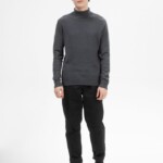 Rollkragenpullover Kanja anthrazit melange von MELAWEAR