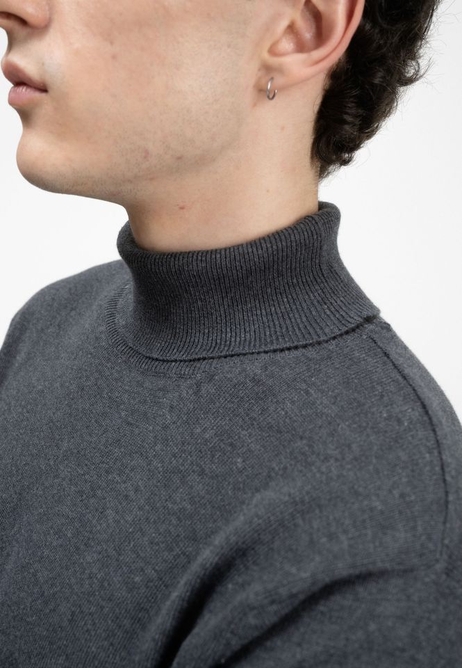 Rollkragenpullover Kanja anthrazit melange von MELAWEAR