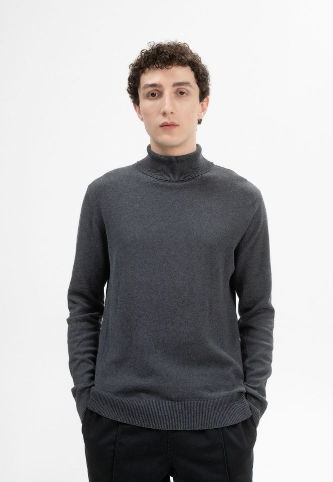 Rollkragenpullover Kanja anthrazit melange von MELAWEAR
