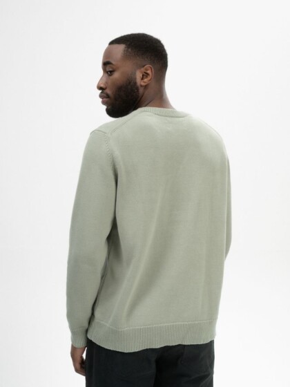Strickpullover Charun green clay von MELAWEAR