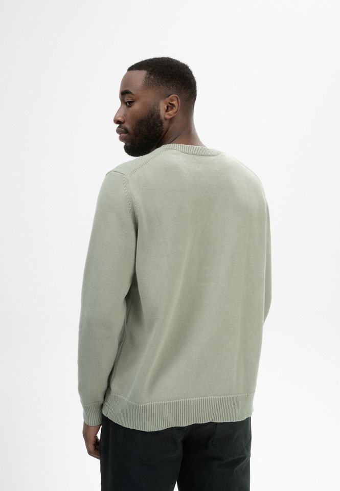 Strickpullover Charun green clay von MELAWEAR