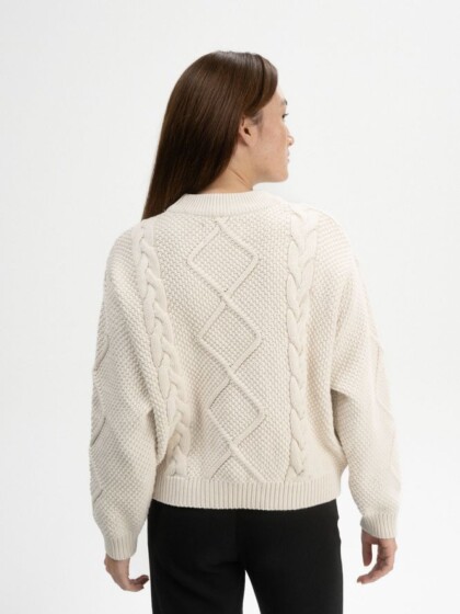 Strickpullover Samaira cream melange von MELAWEAR