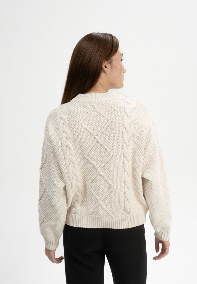 Strickpullover Samaira cream melange von MELAWEAR