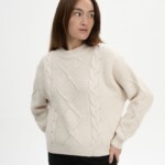 Strickpullover Samaira cream melange von MELAWEAR