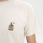 T-Shirt Sadhil Print Artist Edition Josha cream melange / succo di mela von MELAWEAR