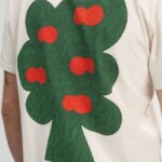 T-Shirt Sadhil Print Artist Edition Josha cream melange / succo di mela von MELAWEAR