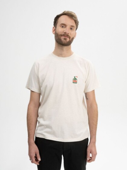 T-Shirt Sadhil Print Artist Edition Josha cream melange / succo di mela von MELAWEAR