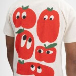T-Shirt Sadhil Print Artist Edition Josha crean melange / one apple a day von MELAWEAR