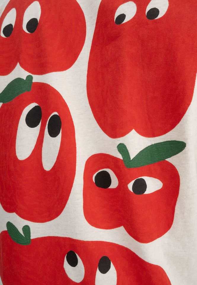 T-Shirt Sadhil Print Artist Edition Josha crean melange / one apple a day von MELAWEAR