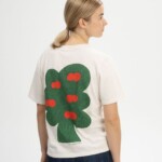 T-Shirt Tanika Print Artist Edition Josha cream melange / succo di mela von MELAWEAR