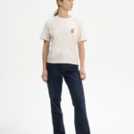T-Shirt Tanika Print Artist Edition Josha cream melange / succo di mela von MELAWEAR