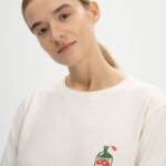 T-Shirt Tanika Print Artist Edition Josha cream melange / succo di mela von MELAWEAR