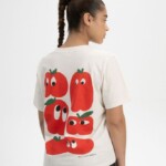 T-Shirt Tanika Print Artist Edition Josha crean melange / one apple a day von MELAWEAR