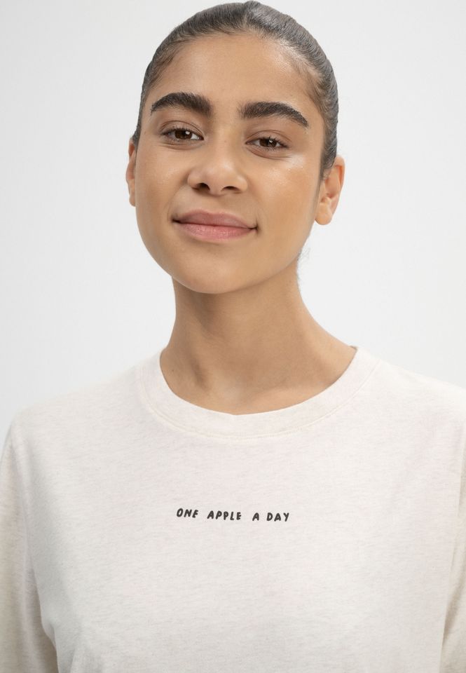 T-Shirt Tanika Print Artist Edition Josha crean melange / one apple a day von MELAWEAR