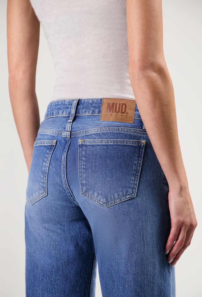 Jeans Cleo Mid Loose old stone von MUD Jeans