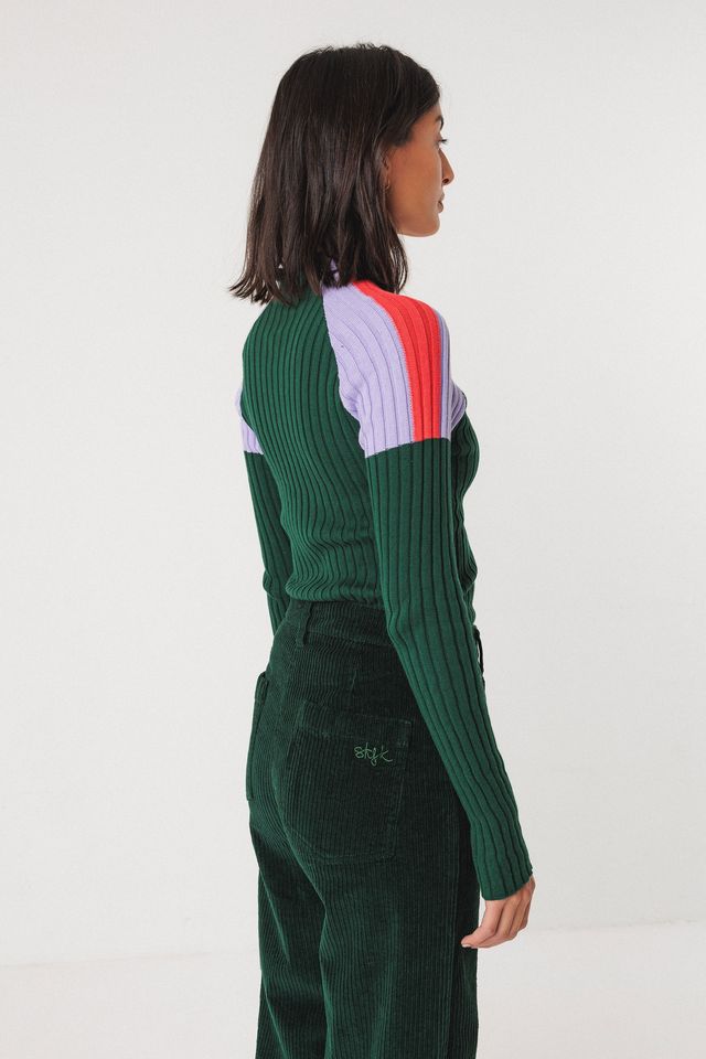 Hose Leartza dark green von SKFK
