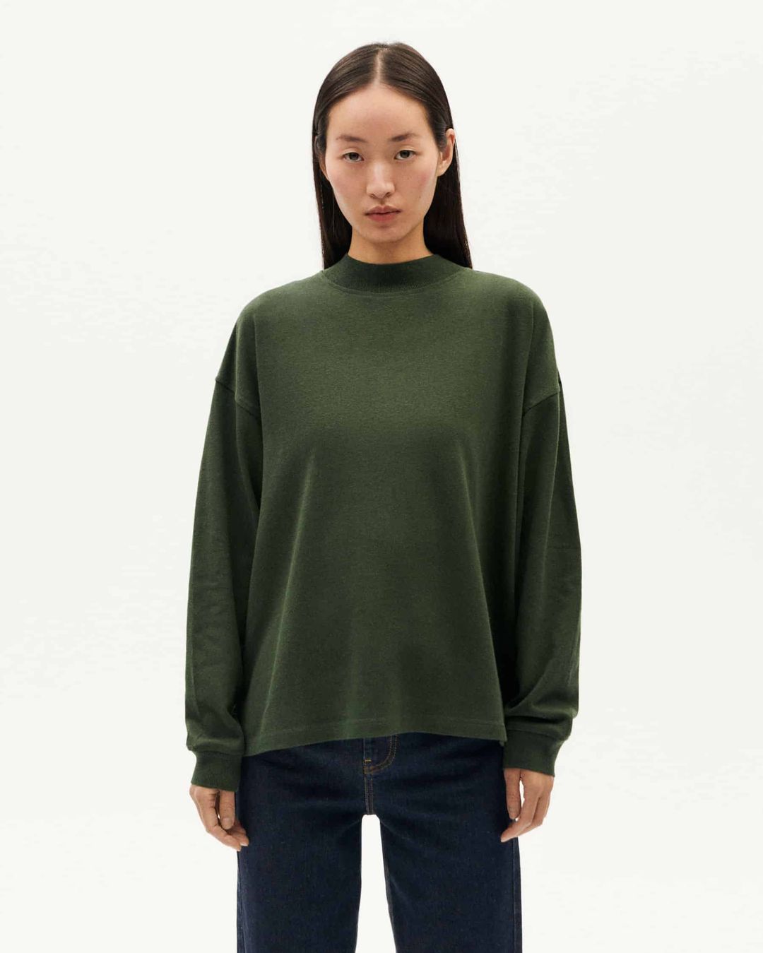 Longsleeve Freire Hemp green von Thinking MU
