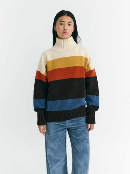 Strickpullover Imogen Stripes multicolor von Thinking MU