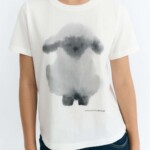 T-Shirt Ida Cloud Sheep white von Thinking MU