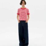 T-Shirt Zowi R Willy Stripes red von Thinking MU