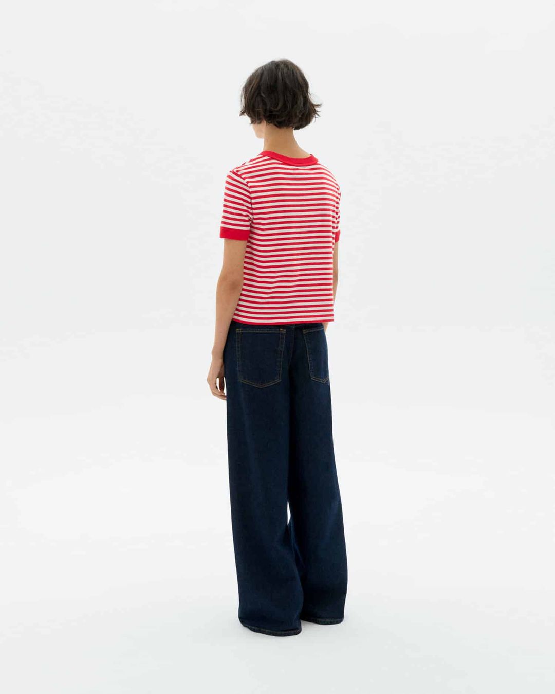 T-Shirt Zowi R Willy Stripes red von Thinking MU