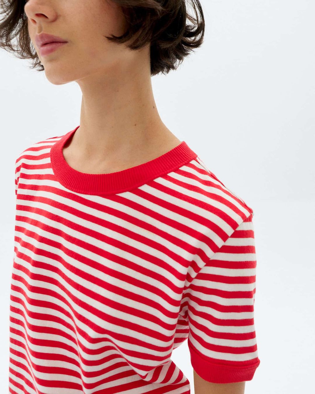 T-Shirt Zowi R Willy Stripes red von Thinking MU