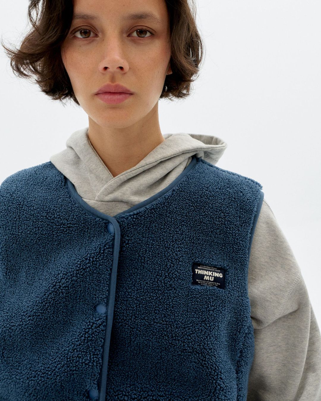 Weste Jay Fuzz blue von Thinking MU