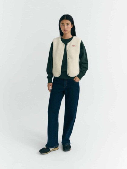 Weste Jay Ivory ecru von Thinking MU Weste Jay Ivory ecru von Thinking MU