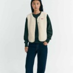 Weste Jay Ivory ecru von Thinking MU Weste Jay Ivory ecru von Thinking MU