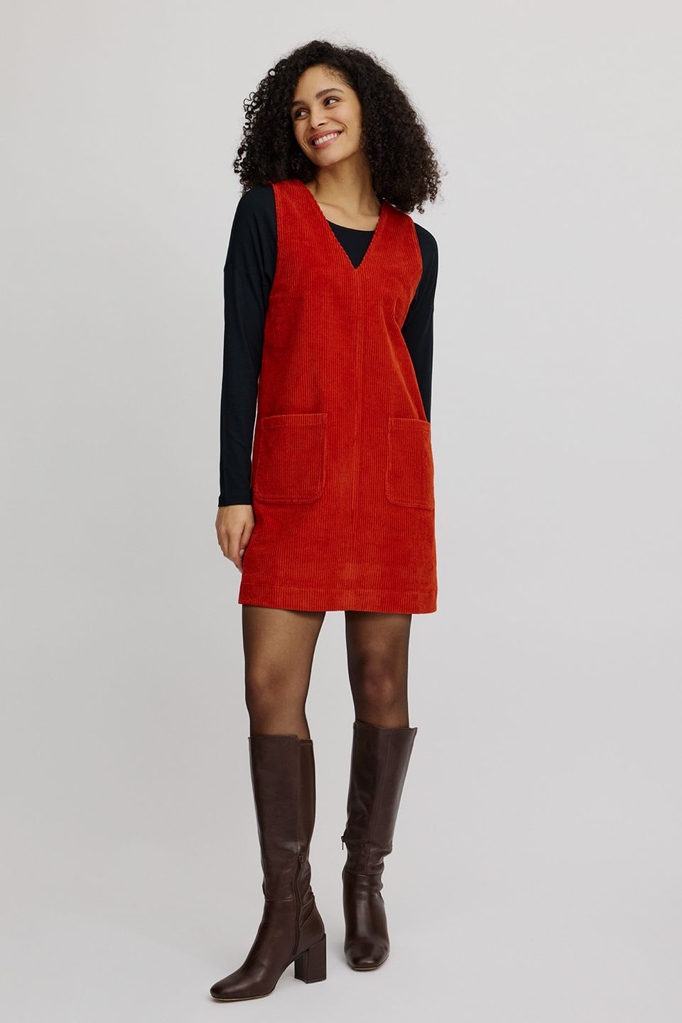 Cordkleid rooibos von Tranquillo Cordkleid rooibos von Tranquillo