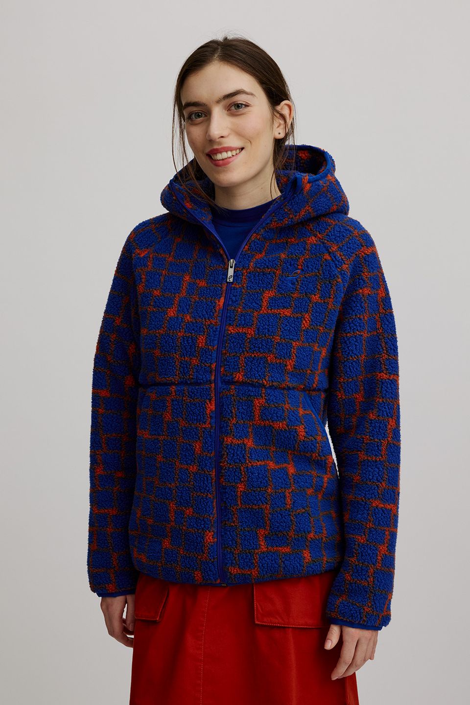 Fleece-Jacke Kuschelig blue puzzle von Tranquillo