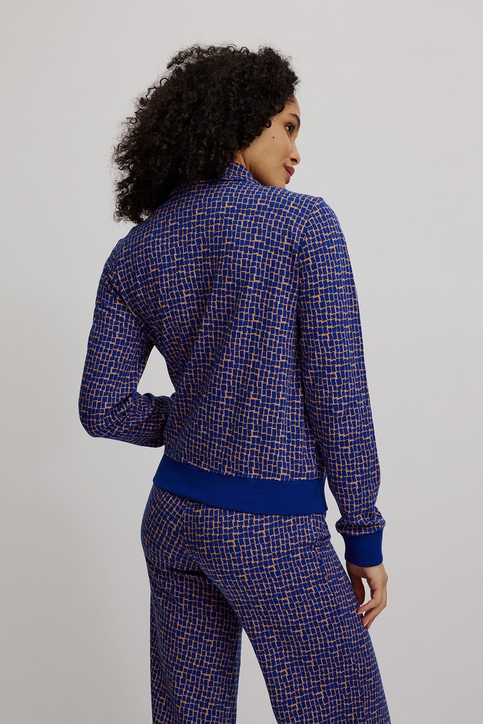 Jacke im Retro-Look blue windows von Tranquillo