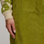 Minirock aus Cord golden cypress von Tranquillo