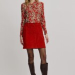 Minirock aus Cord rooibos von Tranquillo