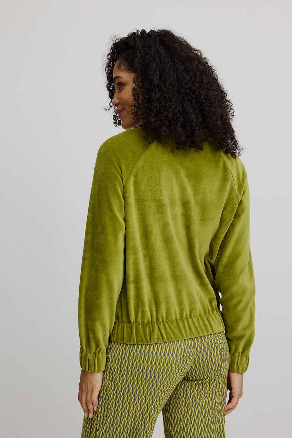 Nicki-Jacke im Collage Stil golden cypress von Tranquillo Nicki-Jacke im Collage Stil golden cypress von Tranquillo