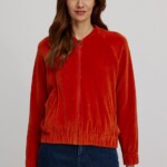 Nicki-Jacke im Collage Stil rooibos von Tranquillo Nicki-Jacke im Collage Stil rooibos von Tranquillo