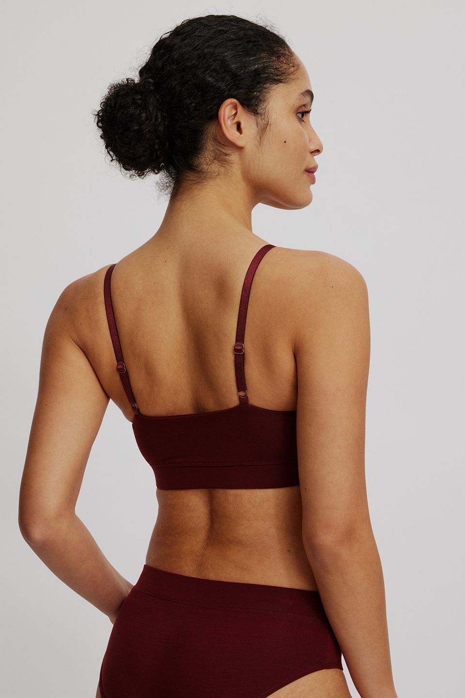 Sportlicher Tencel™ Bralette fired brick von Tranquillo