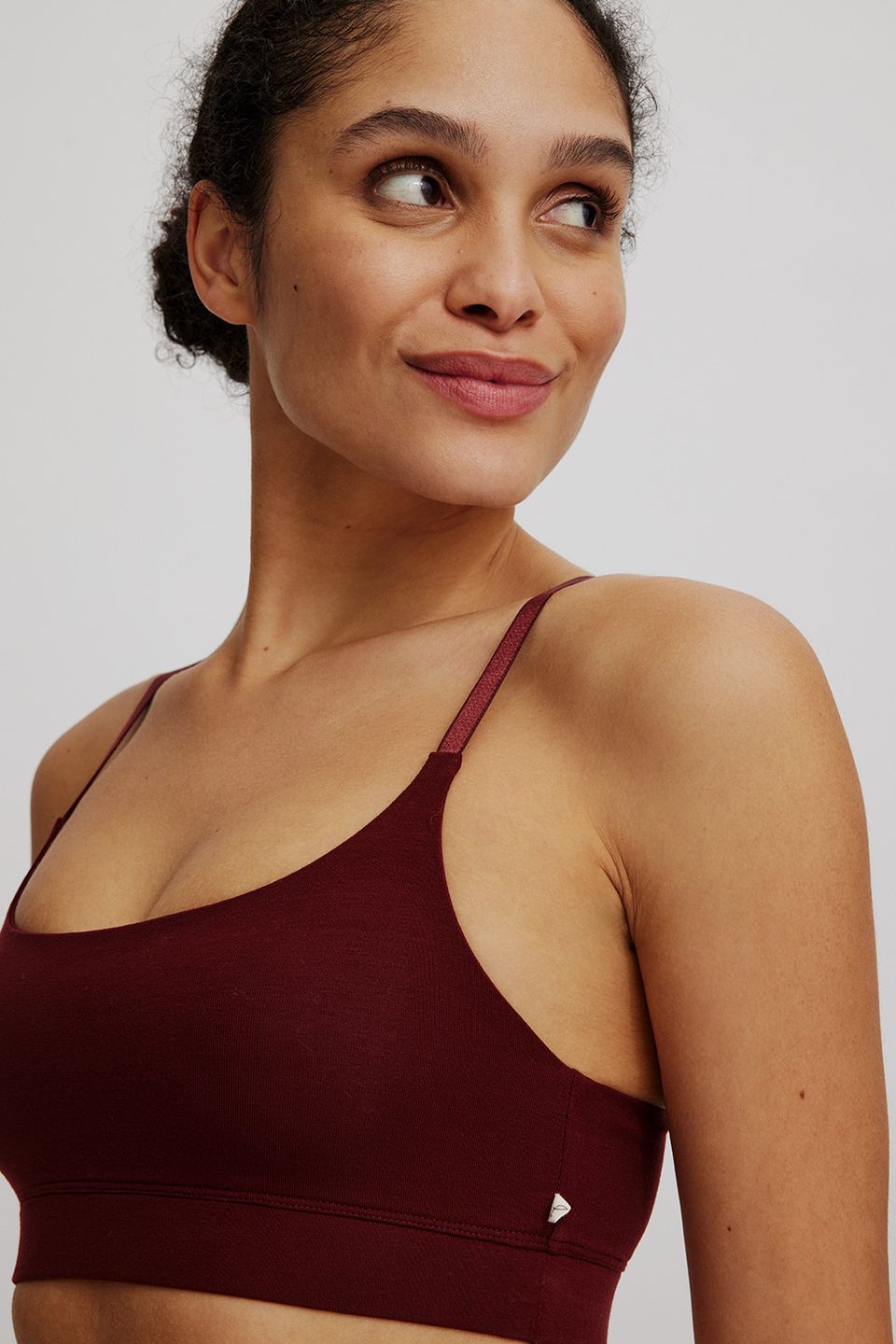 Sportlicher Tencel™ Bralette fired brick von Tranquillo