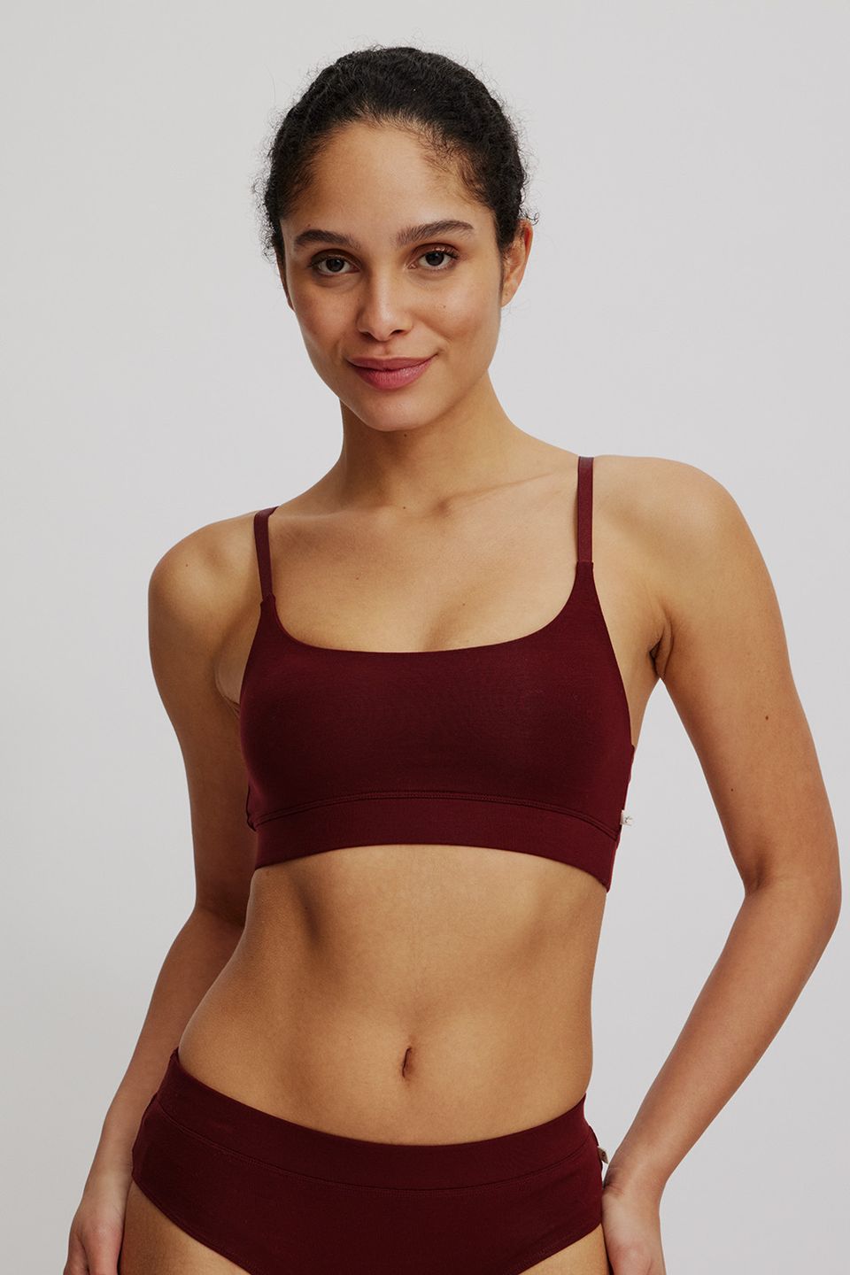 Sportlicher Tencel™ Bralette fired brick von Tranquillo