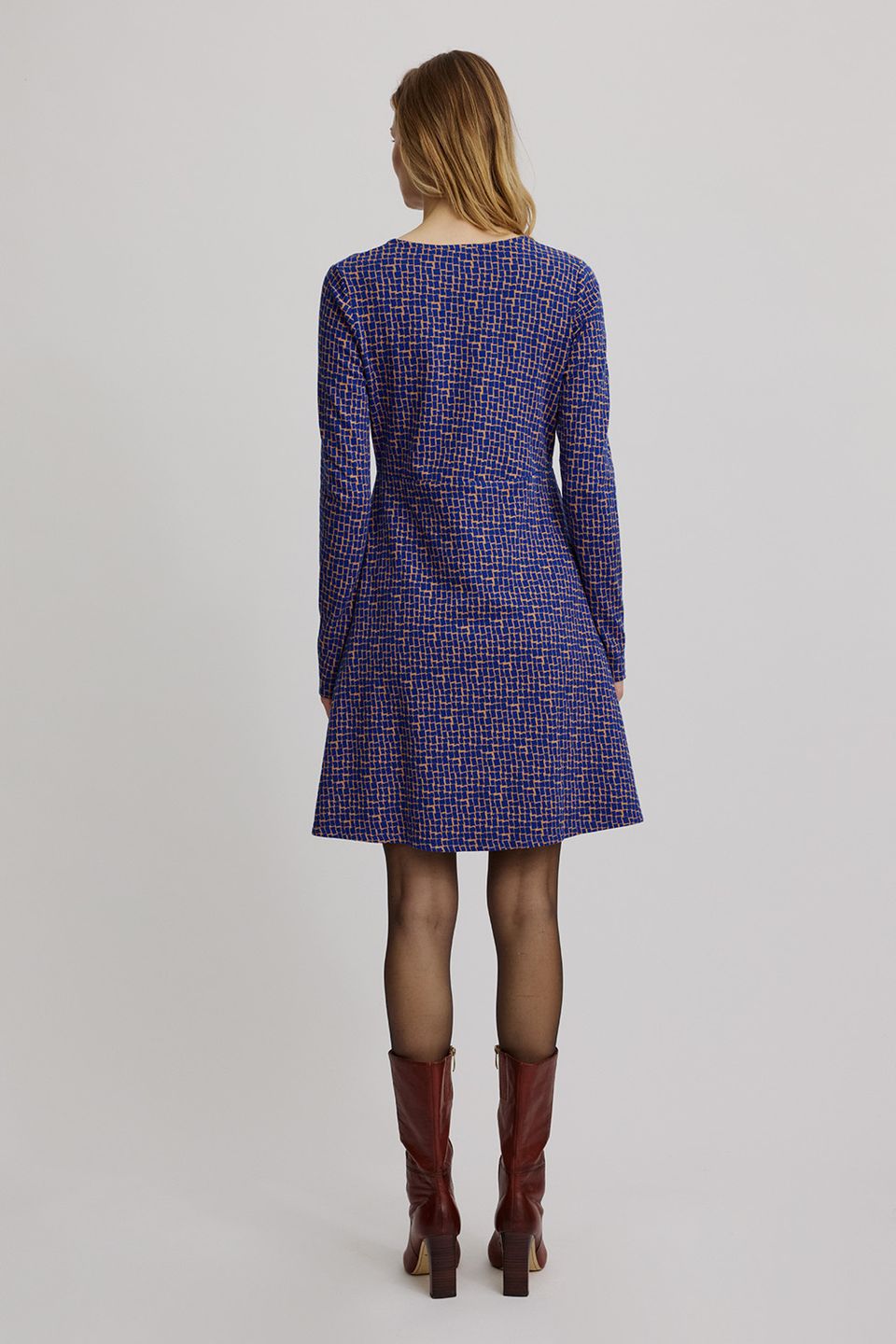 Swing-Kleid im Retro-Look blue windows von Tranquillo Swing-Kleid im Retro-Look blue windows von Tranquillo