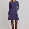 Swing-Kleid im Retro-Look blue windows von Tranquillo