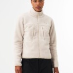 Jacke Fleece W cliff beige von pinqponq